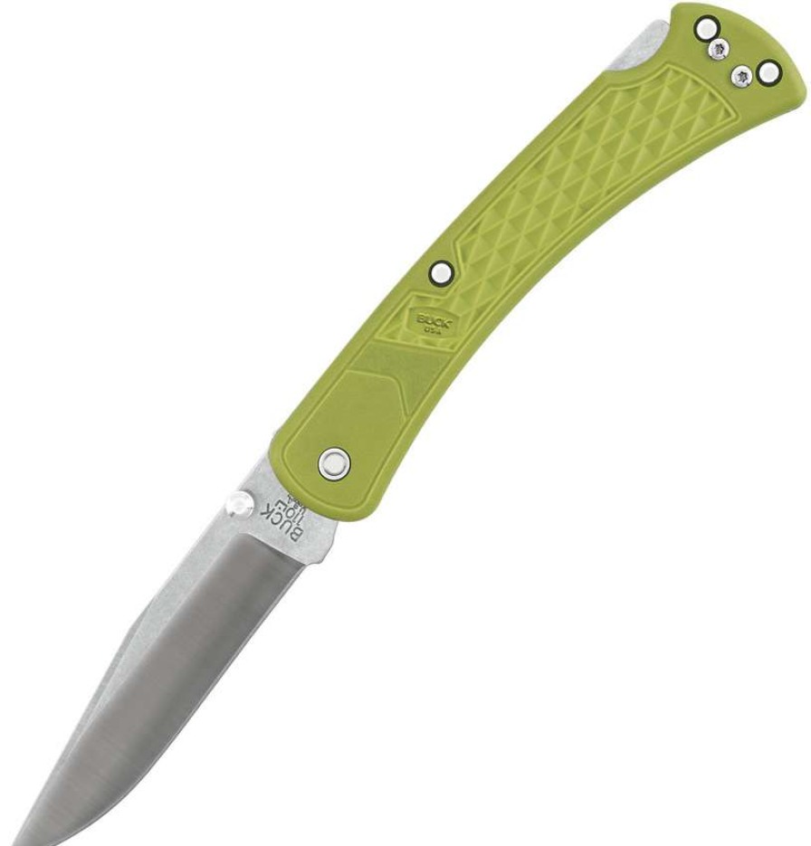 Knives * | Best Sale Bu110Grs1 Buck 110 Slim Select Lockback Pocket Knife Green