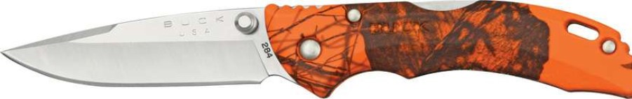 Knives * | New Arrivals Bu284Cms9 Buck Bantam Bbw Lockback Pocket Knife Mossy Oak Blaze Orange