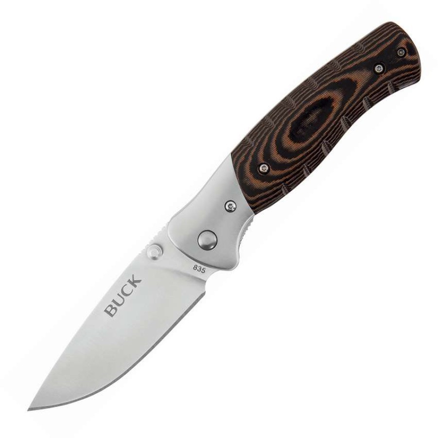 Knives * | Excellent Bu835Brs Buck Small Selkirk Linerlock Pocket Knife