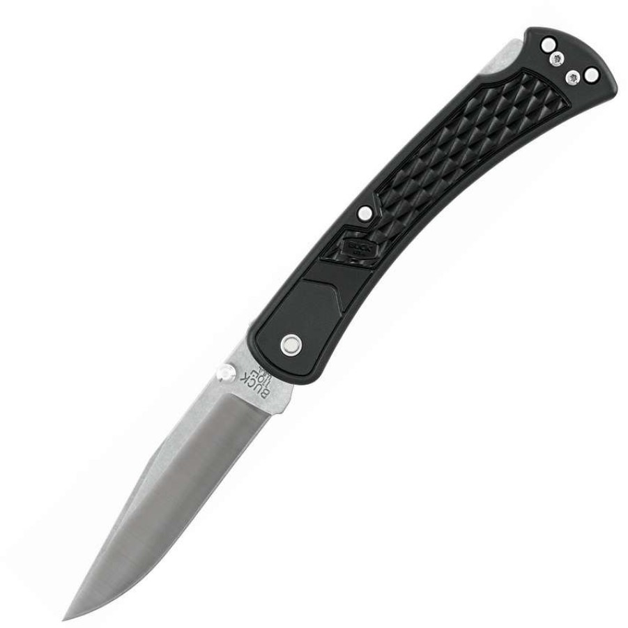 Knives * | Hot Sell Bu110Bks1 Buck 110 Slim Select Lockback Pocket Knife Black