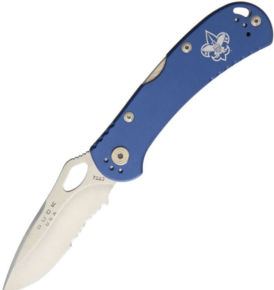 Knives * | Hot Sell Bu722Blxbsa Buck Spitfire Bsa Lockback Pocket Knife