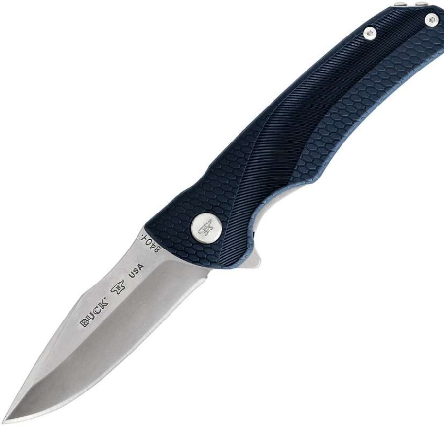 Knives * | Best Sellers Bu840Bls Buck Sprint Select Linerlock Pocket Knife Blue