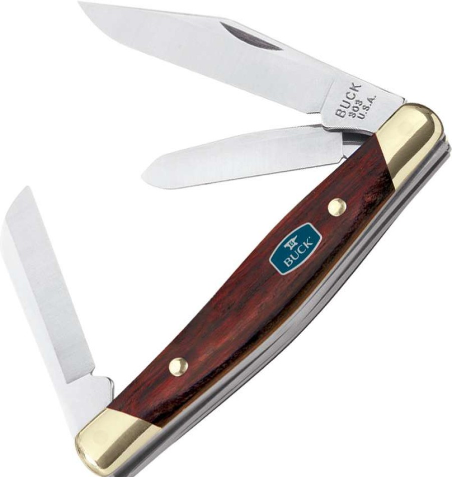 Knives * | New Arrivals Bu303Rws Buck Cadet Pocket Knife Rosewood