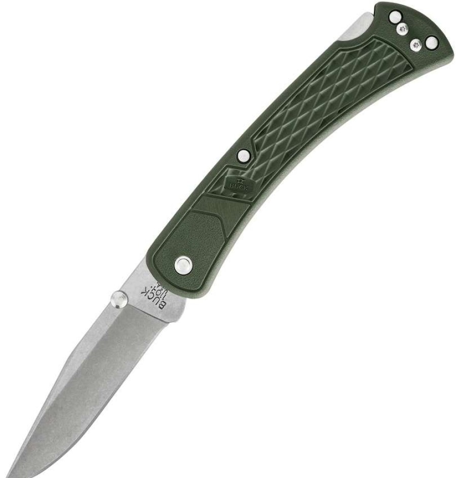 Knives * | Typical Style Bu112Ods2 Buck 112 Slim Select Lockback Pocket Knife Od Green