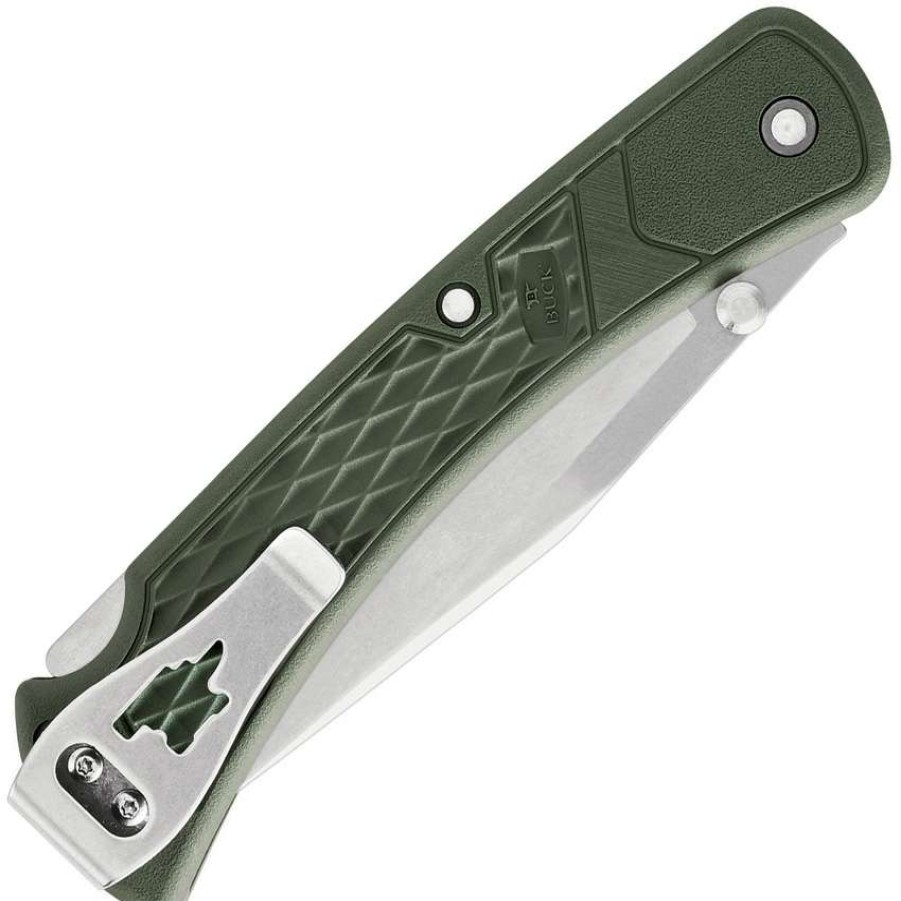 Knives * | Typical Style Bu112Ods2 Buck 112 Slim Select Lockback Pocket Knife Od Green