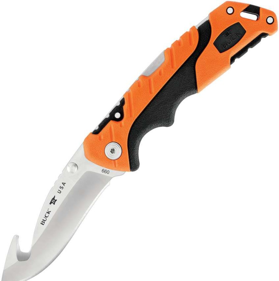 Knives * | New Bu660Org Buck Pursuit Pro Lockback Pocket Knife Guthook