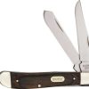 Knives * | Excellent Bu382Brw Buck Trapper Pocket Knife Wood Handles