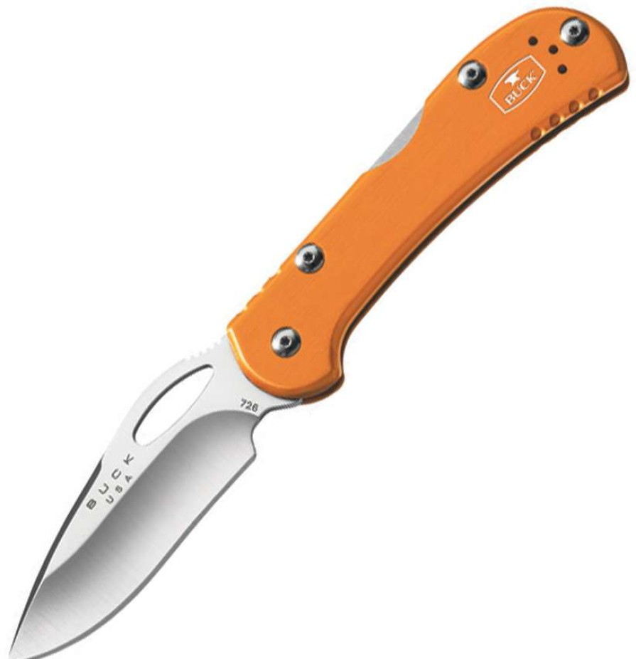 Knives * | Top Sellers Bu726Ors Buck Mini Spitfire Lockback Pocket Knife Orange