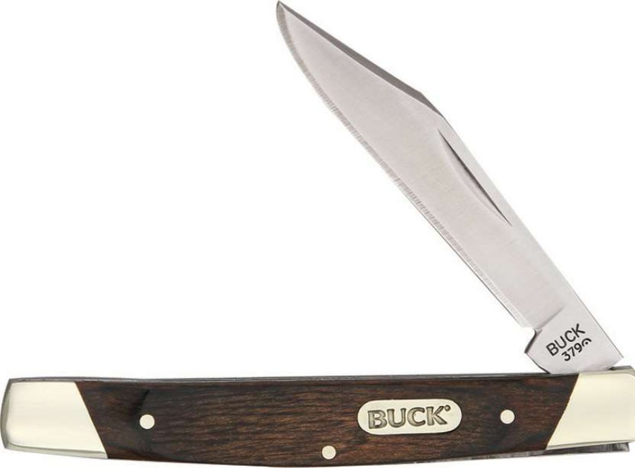 Knives * | Excellent Bu379 Buck Solo Pocket Knife Wood Handles