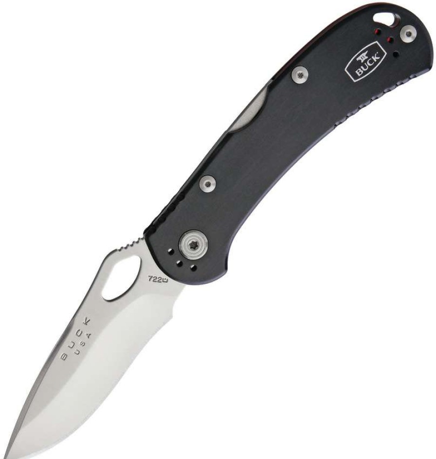 Knives * | Special Offers Bu722Bks1 Buck Spitfire Lockback Pocket Knife Black