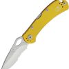 Knives * | Fire Sale Bu722Ywx1 Buck Spitfire Lockback Pocket Knife Yellow Serrated