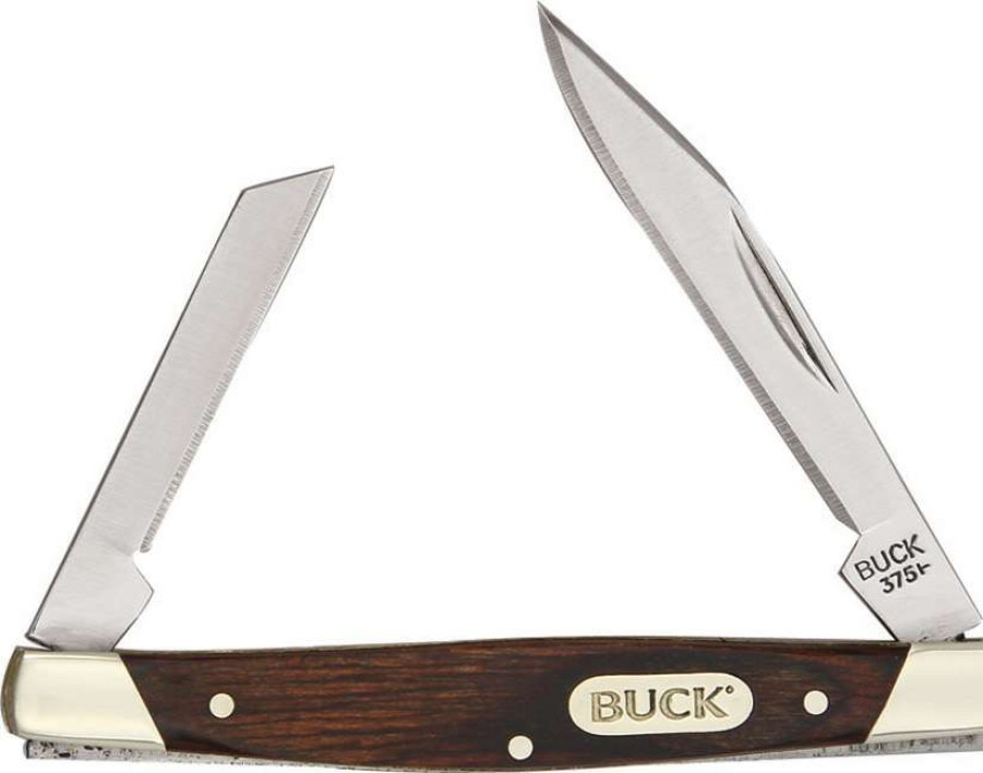 Knives * | Typical Style Bu375 Buck Deuce Pocket Knife Wood Handles