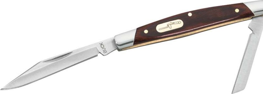 Knives * | Typical Style Bu375 Buck Deuce Pocket Knife Wood Handles