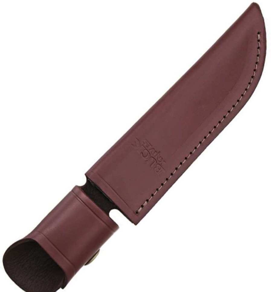 Knife Care * | Fashion Bu119Bgs Buck Model 119 Special Knife Belt Sheath Burgundy Leather