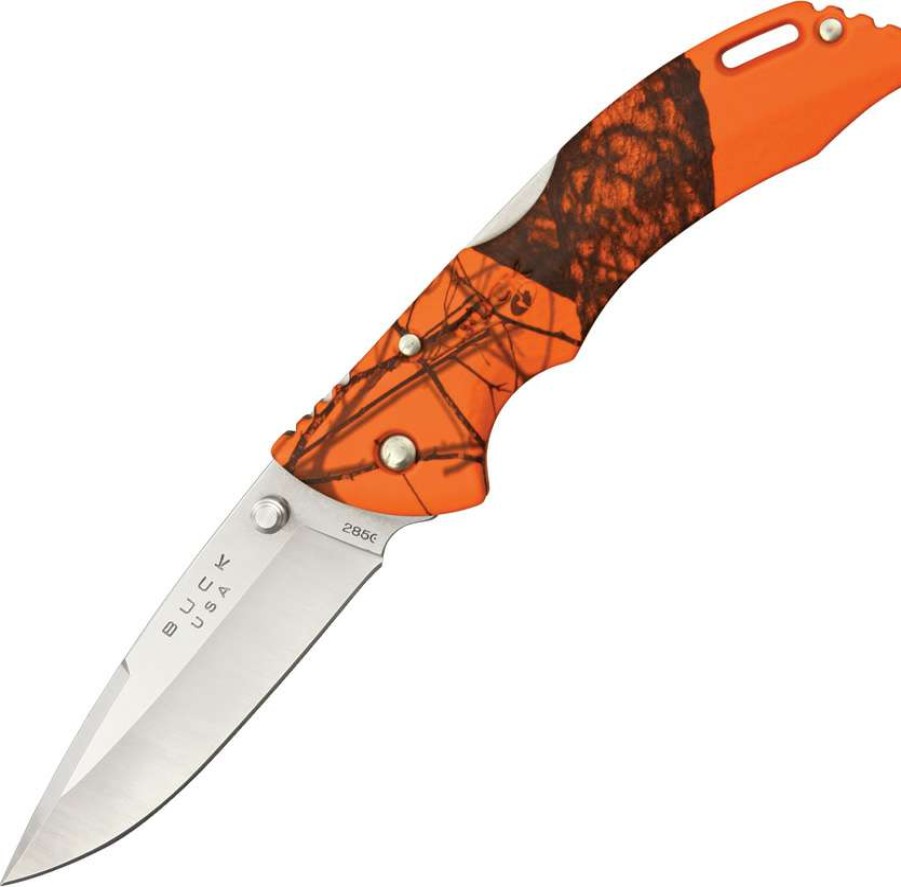 Knives * | Attractive Bu285Cms9 Buck Bantam Blw Lockback Pocket Knife Mossy Oak Blaze Orange