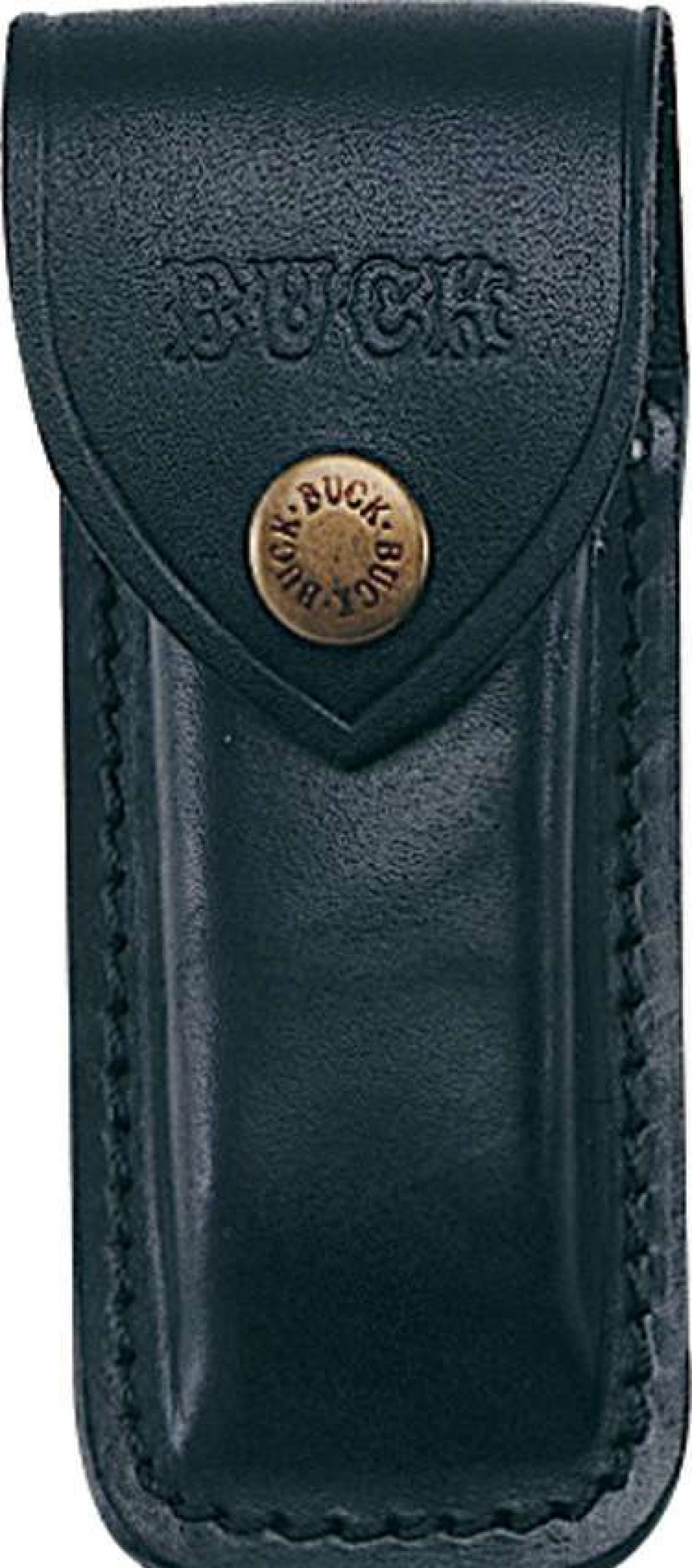 Knife Care * | Special Offers Bu112S Buck Model 112 Ranger Lockback Pocket Knife Belt Sheath Black Leather