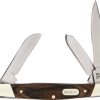 Knives * | Special Offers Bu373 Buck Trio Stockman Pocket Knife Wood Handles